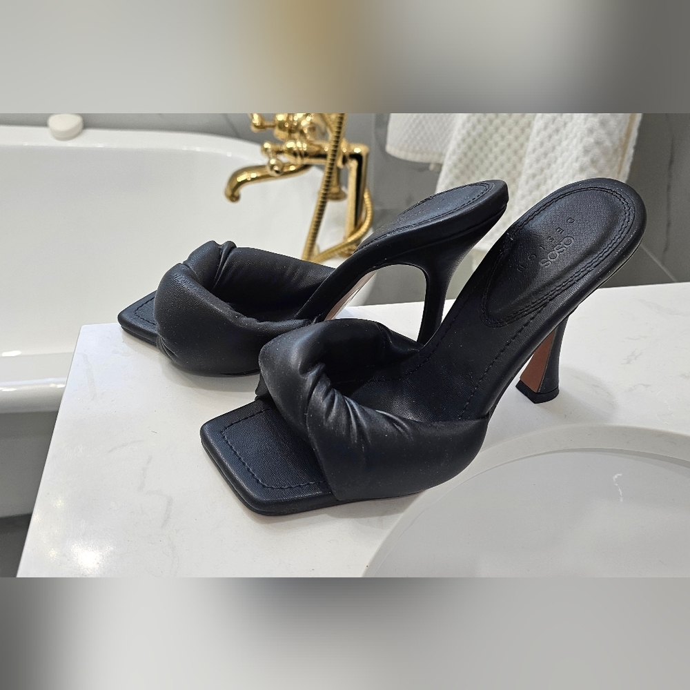 Asos Black 4" Hill Mules